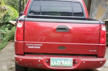 Ford Explorer Sport Pickup 2002 Red For Sale 