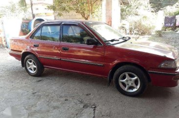 Toyota Corolla GL 1991 MT Red Sedan For Sale 