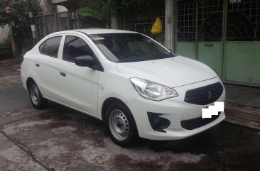 Mitsubishi Mirage car G4 White 2015 FOR SALE