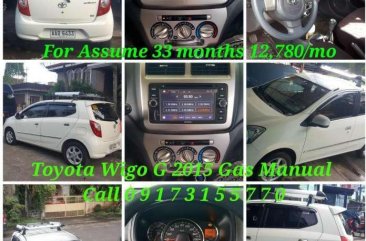 Toyota Wigo G 2015 Manual White HB For Sale 