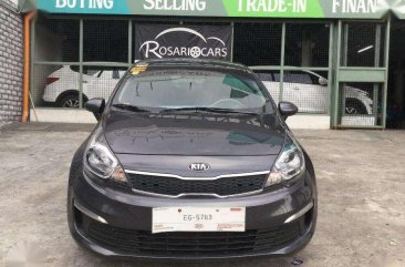 2017 Kia Rio Ex AT Gray Sedan For Sale 