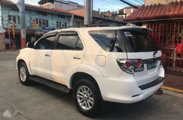 2013 Toyota Fortuner G Gas AT White For Sale 