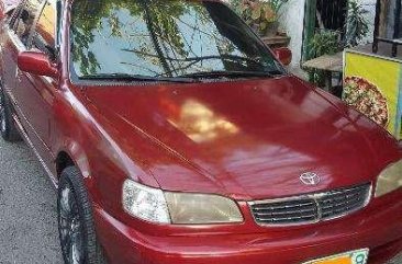 Toyota Corolla 2000 Manual Red Sedan For Sale 