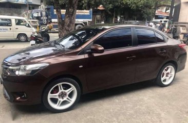 Toyota Vios E 2014 AT Brown Sedan For Sale 