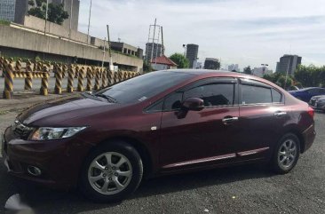 2013 Honda Civic 1.8 s MT Red Sedan For Sale 