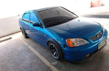 Honda Civic RS 2002 MT Blue Sedan For Sale 