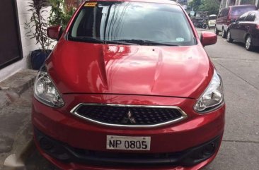 Mitsubishi Mirage Hatchback 2017 Red For Sale 