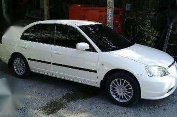 Honda Civic 2003 Manual White Sedan For Sale 