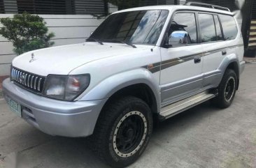 1998 Toyota Land Cruiser Prado 4x4 AT White For Sale 