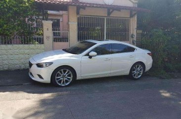 Fresh Mazda 6 2015 AT White Sedan For Sale 