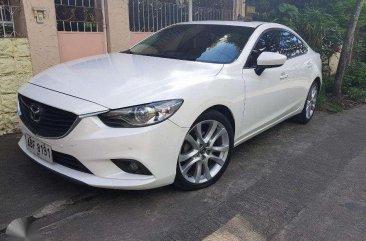 Fresh Mazda 6 2015 AT White Sedan For Sale 
