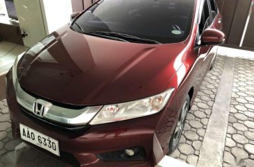 2014 Honda City VX 1.5 AT Red Sedan For Sale 