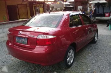 Fresh Toyota Vios E 2004 Manual Red For Sale 