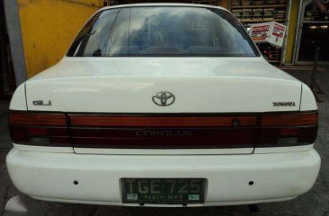 1992 Toyota Corolla Gli A.T White For Sale 