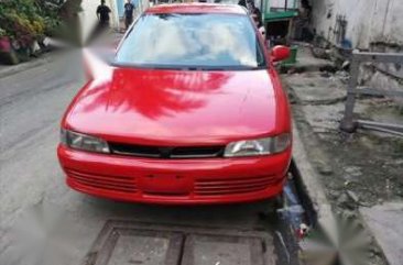 Mitsubishi Lancer 1993 Manual Red Sedan For Sale 