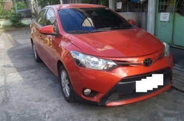 2015 Toyota Vios E Sedan Orange Manual for sale