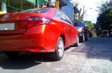 2015 Toyota Vios E Sedan Orange Manual for sale