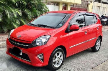 Fresh 2015 toyota Wigo G AT Red HB For Sale 