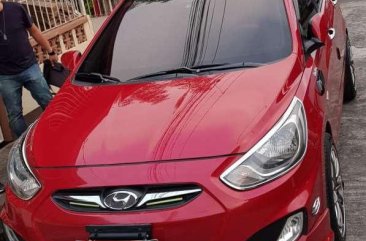 2012 Hyundai Accent Manual Red Sedan For Sale 