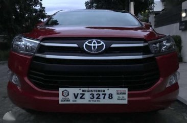 2017 Toyota Innova E 2.8L Diesel Red For Sale 