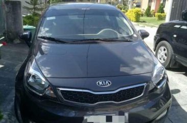 KIA RIO Manual Gas 1400cc 2014 Gray For Sale 