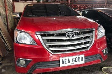 2014 Toyota Innova 2.5 E Manual Red for sale