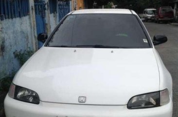 Honda Civic Manual White Sedan For Sale