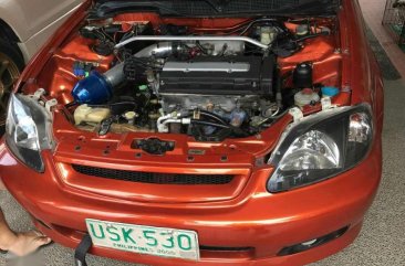 Honda Civic Manual B16 1997 Orange For Sale 