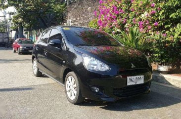 2015 Mitsubishi Mirage GLS AT Black Hb For Sale 