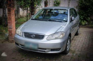 2003 Altis Toyota Corolla E 1.6 Silver Manual Gas