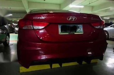 2012 Hyundai Elantra AT Red Sedan For Sale 