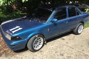 Toyota Corolla Manual Blue Sedan For Sale 