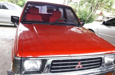 1995 Mitsubishi L-200 MT Red Pickup For Sale 