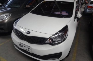 Kia Rio 2014 Gasoline Manual White for sale