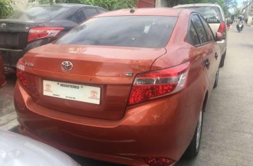 2017 Toyota Vios 1.3 E Orange Manual Transmission for sale