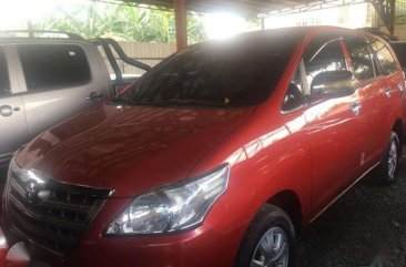 2014 Toyota Innova E Red Diesel Manual Transmission for sale