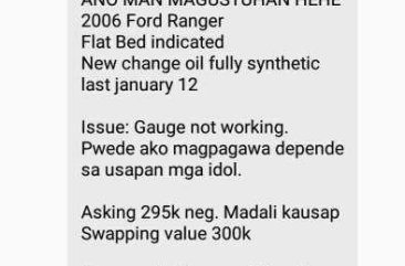 Sale or swap 2006 Ford Ranger non turbo flat bed