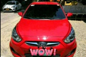 2013 Hyundai Accent red for sale