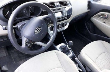 2015 Kia Rio Manual Gas Silver Sedan For Sale 