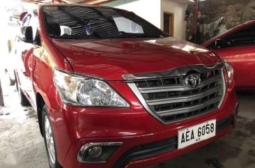 2014 Toyota Innova 2.5E Manual Red Diesel For Sale 