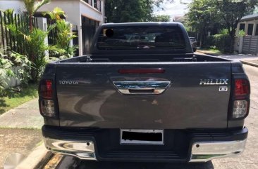 2016 Toyota Hilux G 4x2 MT Gray Pickup For Sale 