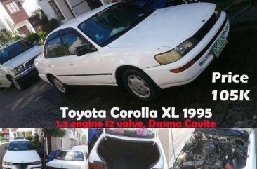 Toyota Corolla XL 1995 1.3 MT White For Sale 