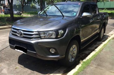 2016 Toyota Hilux G 4x2 MT Gray Pickup For Sale 
