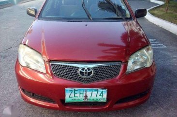 Toyota Vios 1.3 J 2006 Manual Red Sedan For Sale 