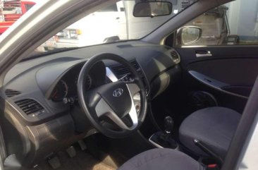 2013 Hyundai Accent Manual Silver For Sale 