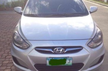 2013 Hyundai Accent Manual Silver For Sale 