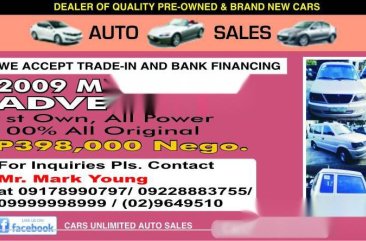 2nd hand car 2009 Mitsubishi Adventure 1st Own,