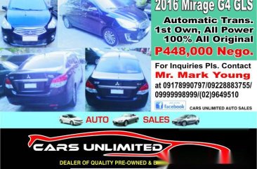 2016 MITSUBISHI Mirage G4 GLS 2nd hand car