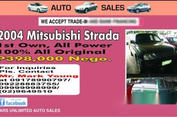 2004 Mitsubishi Strada CARS UNLIMITED Auto Sales
