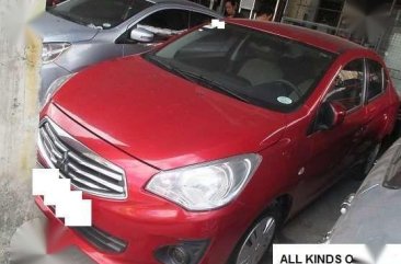 AT 2015 Mitsubishi Mirage Red G4 GLX for sale
